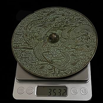 銅鏡 龍鳳鏡 家 玄関 リビング 装飾品 工芸品 置物 銅鏡 龍鳳鏡 家 玄関 リビング 装飾品 工芸品 置物 Amazon.co.jp